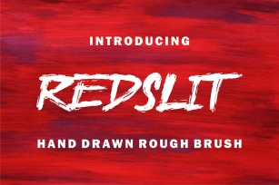 Redslit - Brush Font Font Download
