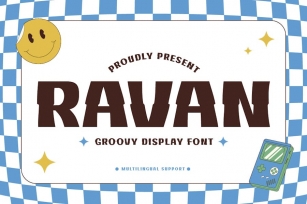 Ravan - Groovy Display Font Font Download