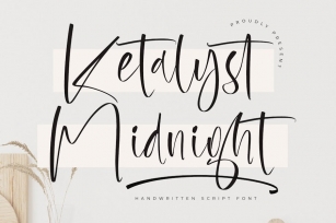 Ketalyst Midnight Handwritten Script Font Font Download