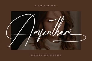 Amfenthari Modern Signature Font Font Download