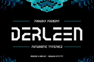 Derleen - Futuristic Typeface Font Download