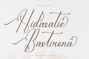 Hidasatie Bastirona Modern Calligraphy Font Font Download