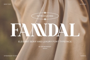 Fanndal - Elegant Serif And Luxury Font Typeface Font Download