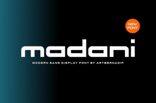Madani - Modern Sans Display Font Font Download