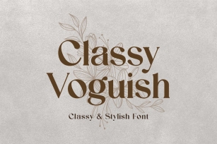 Classy Voguish Classic Serif Font Font Download