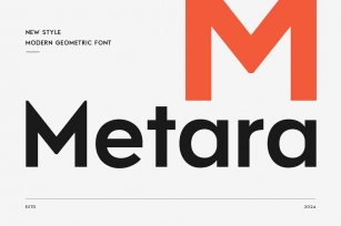 Metara - Modern Geometric Font Font Download