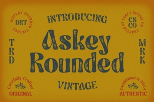 Askey Rounded Vintage Font Download