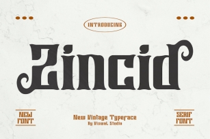 Zincid - Vintage Font Font Download