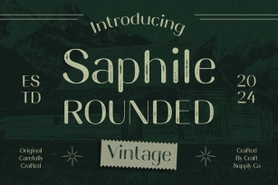 Saphile Rounded Vintage Font Download