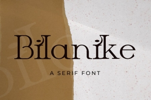 Bilanike Font Download