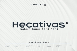 Hecativas - Modern Sans Serif Font Font Download