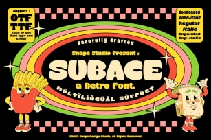Subace - Retro Font Font Download