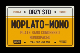 Noplato - Sans Condensed Monospaced Font Font Download