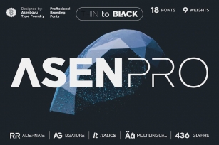 Asen Pro - Sans Serif Fonts Font Download