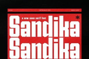 Sandika - Modern Sans Serif Font Font Download