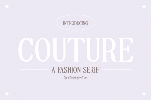 COUTURE Classic Serif Display Font Download
