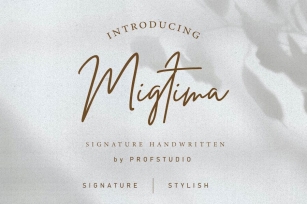 Migtima - Signature Handwritten Font Font Download