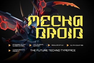 Mechadroid - Future Techno Font Font Download
