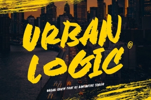 Urban Logic Street Brush Typeface Font Download