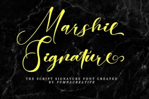 Marshie - Script Signature Font Font Download