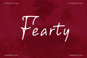 Fearty - Handwritten Font Font Download