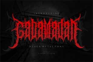 Gabamadah - Metal Font Font Download