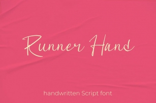 Runner Hand - Handwritten Script Font Font Download