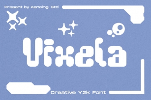 Vixela - Modern Sans Pixel Font Font Download
