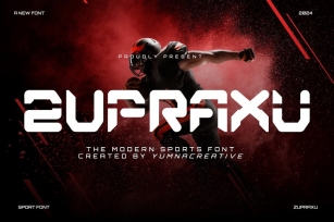 Zupraxu - Modern Sport Font Font Download