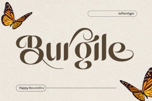 Burgile Happy Decorative Font Font Download