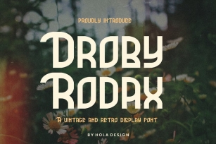 Droby Rodax - Cinematic Vintage & Retro Display Font Download