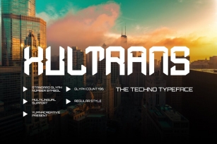 Xultrans - Techno Font Font Download