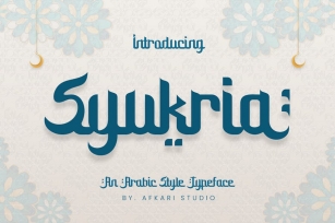 Syukria - An Arabic Style Typeface Font Download