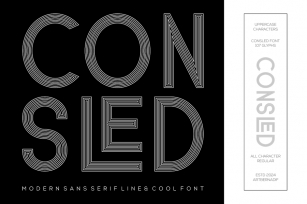 Consled - Modern sans serif and cool font Font Download