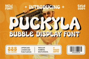 Puckyla - Bubble Display Font Font Download