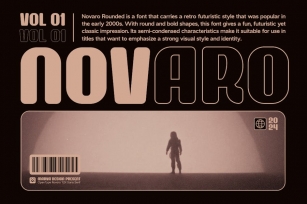 Novaro - Modern Rounded Y2K Font Download