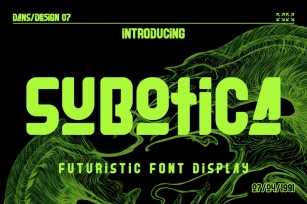 Subotica Futuristic Y2k Display Font Font Download