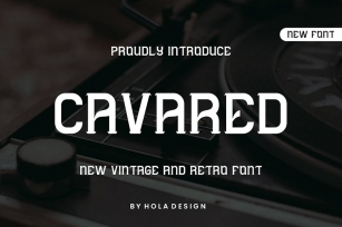 Cavared - Vintage & Retro Font Font Download