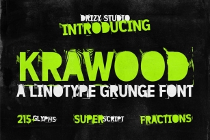Krawood - Linotype Grunge Font Font Download