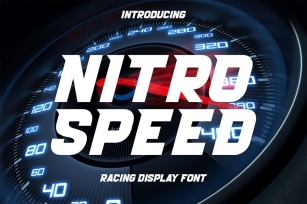 Nitro Speed - Racing Display Font Font Download