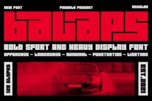 Balaps - Bold Sport And Heavy Display Font Font Download