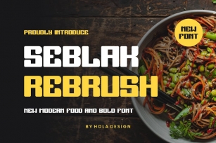 Seblak Rebrush - New Modern & Bold Font Font Download