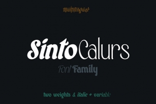 Sinto Calurs Font Download