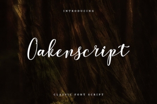 Oakenscript - A Classic Font Script Font Download