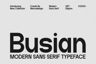 Busian - Sans Serif Geometric Font Font Download