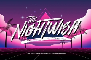 Nightwish - Disco Script Retro Font Font Download