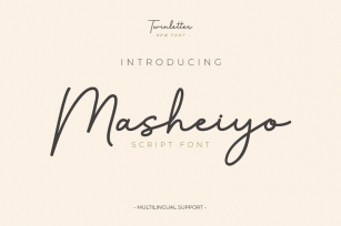 Masheiyo - Script Monoline Font Font Download
