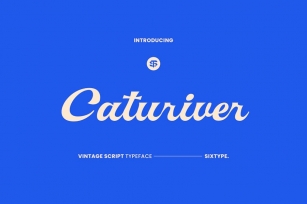 Caturiver - Vintage Script Font Font Download