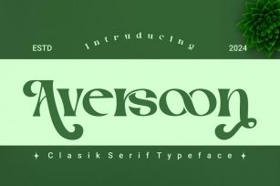 Aversoon - Classic Typeface Font Font Download