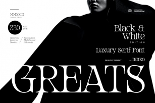 Greats - Luxury Serif Font Font Download